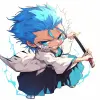 Ảnh chibi Grimmjow Jaegerjaquez cực ngầu khiến fan mê mẩn