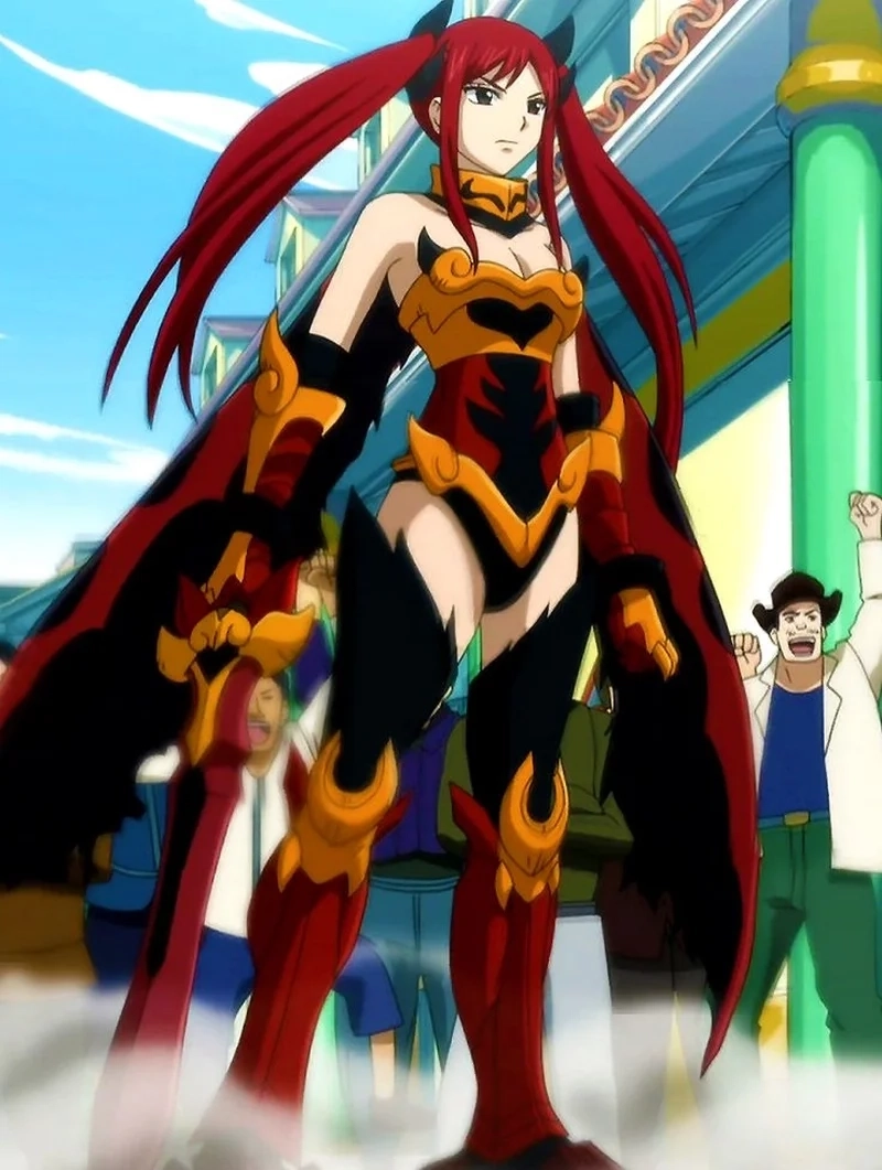 Titania Erza Scarlet biệt danh thể hiện sức mạnh huyền thoại