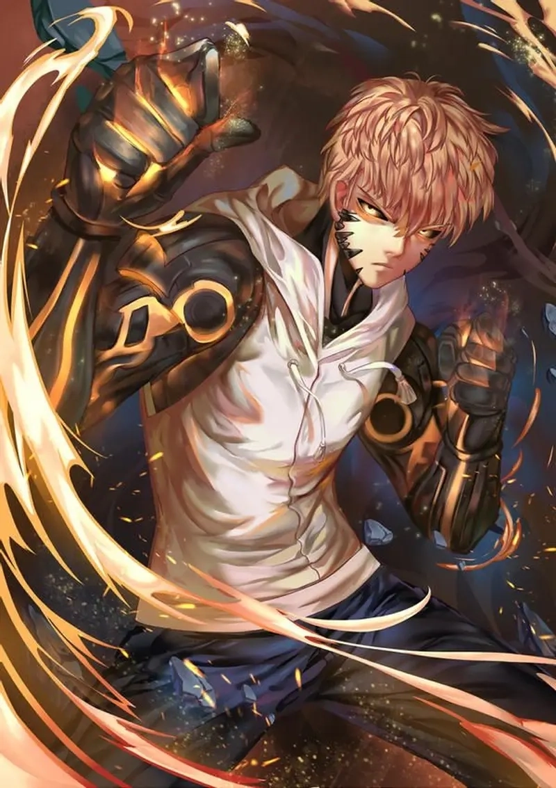 Genos Saitama học hỏi từ anh hùng mạnh nhất thế giới