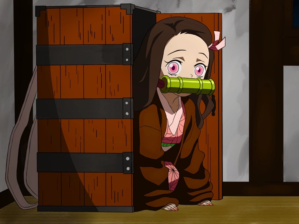 Nezuko chibi phiên bản nhỏ nhắn cực kỳ đáng yêu