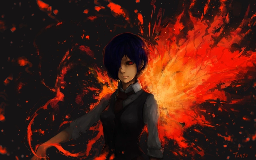 Tokyo Ghoul Touka Kirishima biểu tượng tình yêu bi tráng