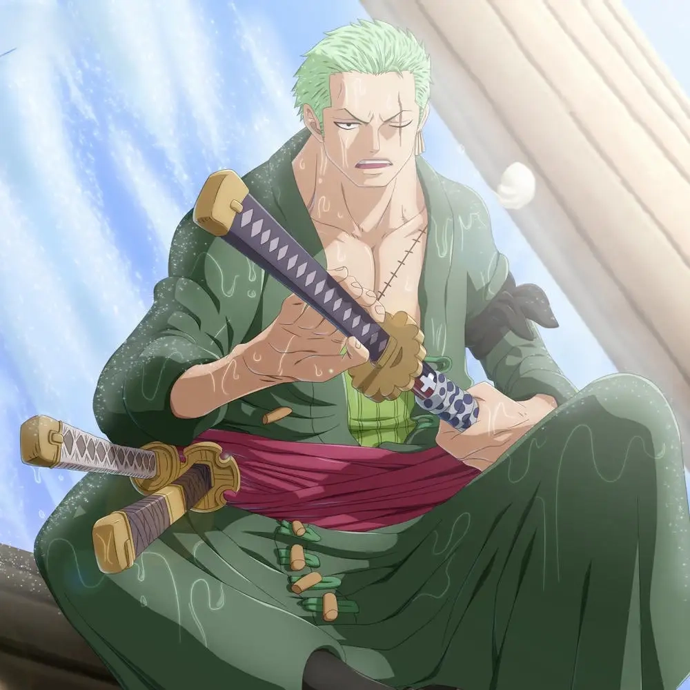 Cảm nghĩ về nhân vật Zoro  là sự mạnh mẽ và ý chí vượt mọi khó khăn