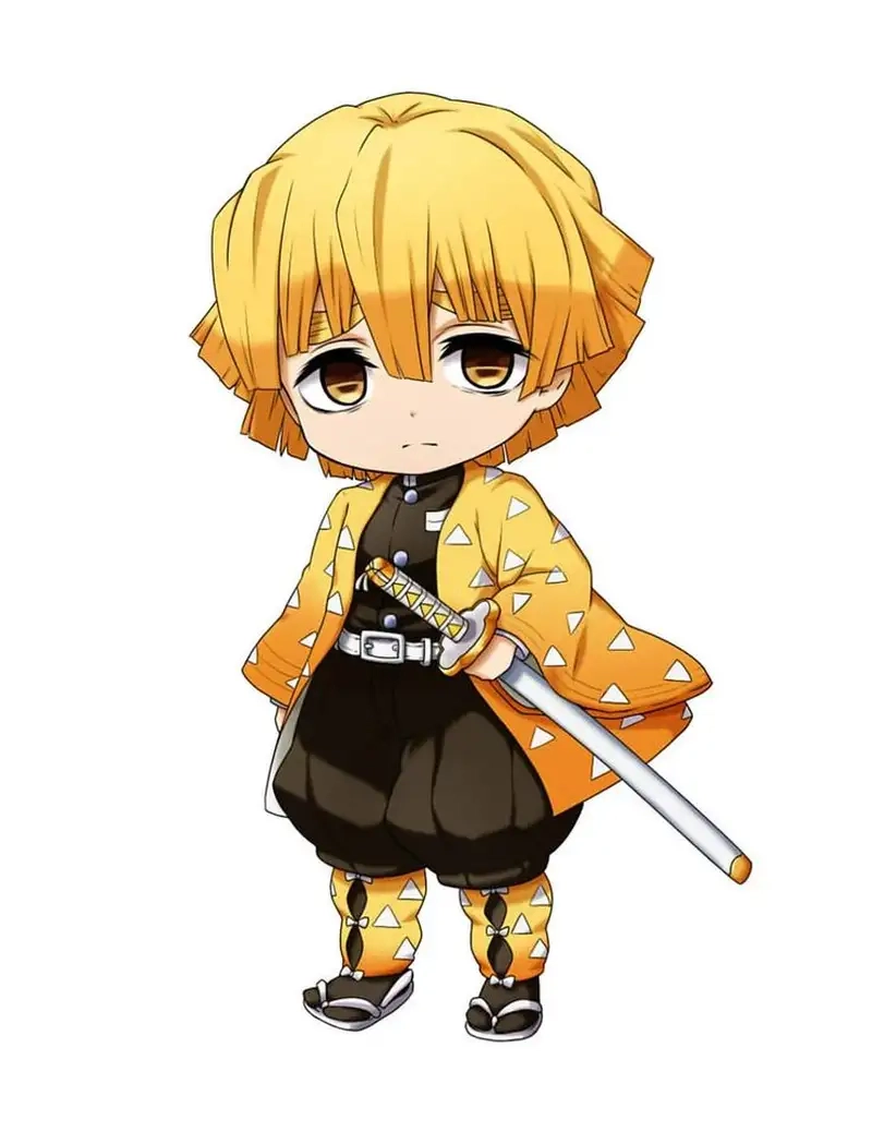 Cười vui với Zenitsu chibi funny cực hài hước