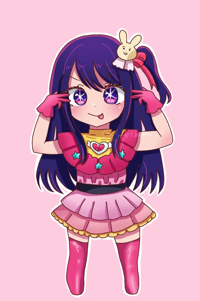 Sưu tầm chibi Ai Hoshino vector chất lượng cao