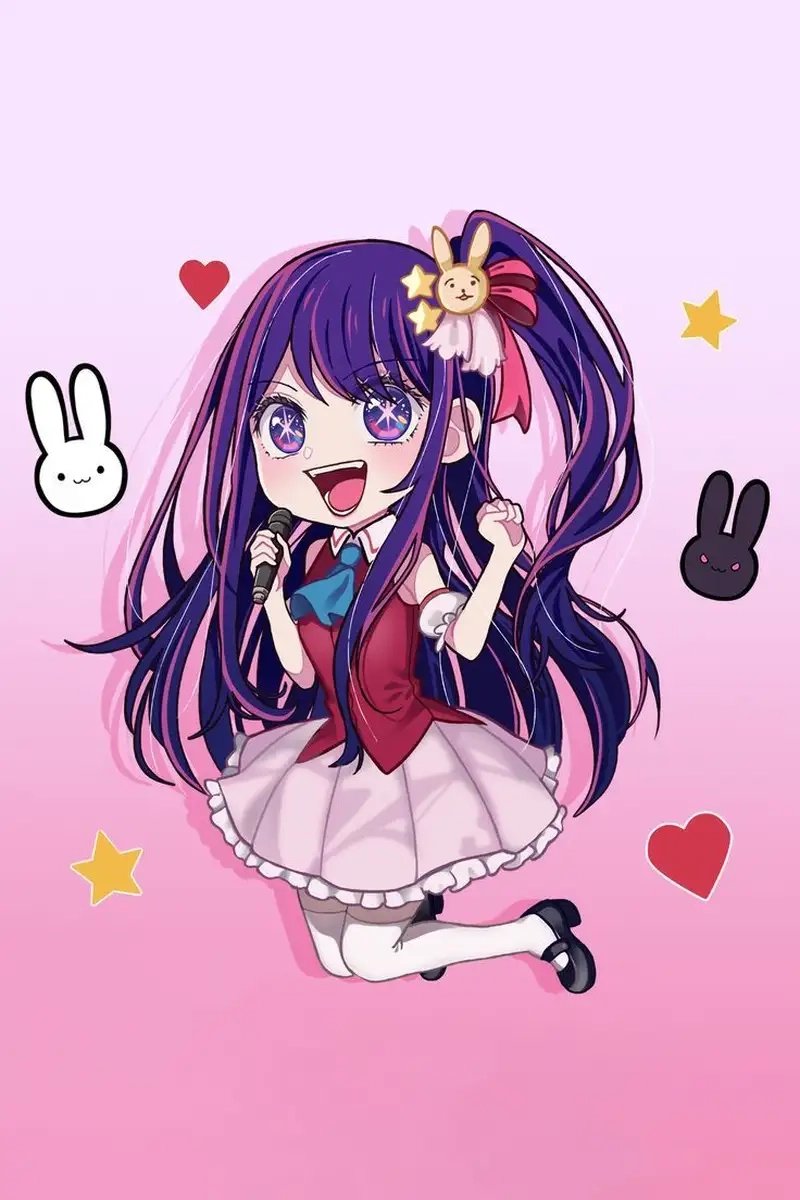 Chiêm ngưỡng hình chibi Hoshino Ai cute vui nhộn