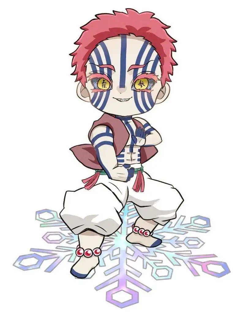 Ảnh chibi Akaza là như thế nào khiến fan thích thú