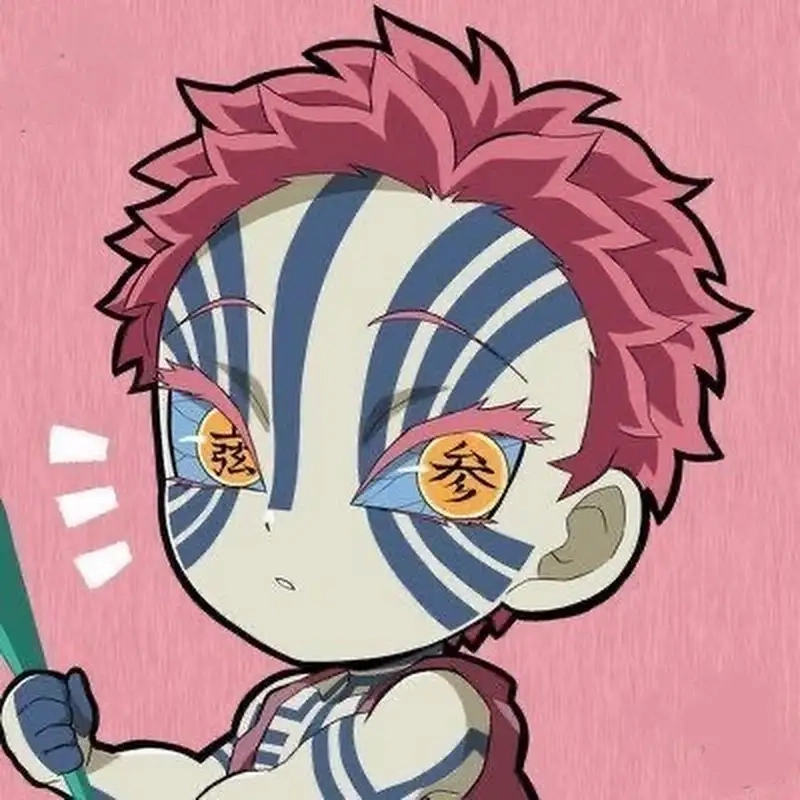 Ngắm hình Akaza chibi đáng yêu cực hút mắt