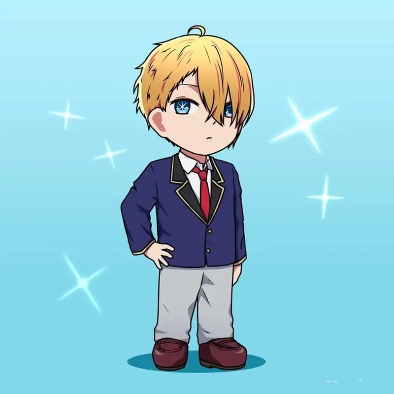 Ngắm hình chibi Aqua Hoshino Oshi no Ko tuyệt đẹp