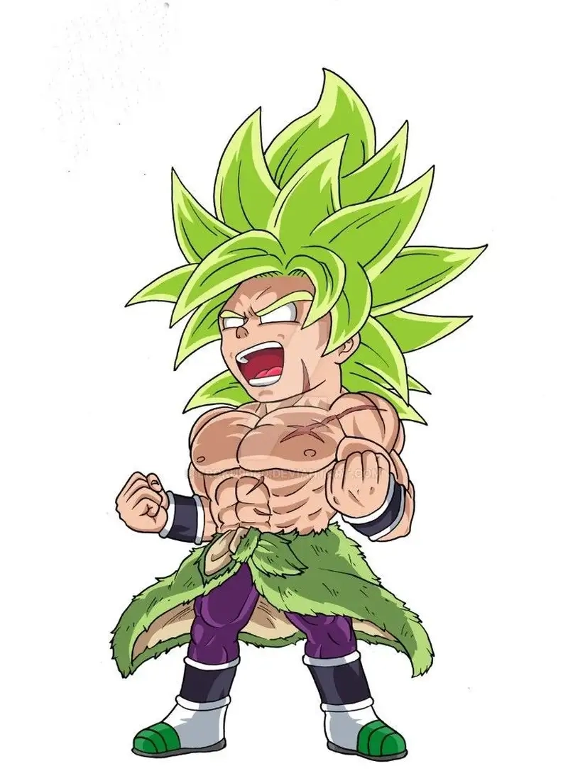 Ngắm nhìn Broly Naruto chibi phiên bản ấn tượng