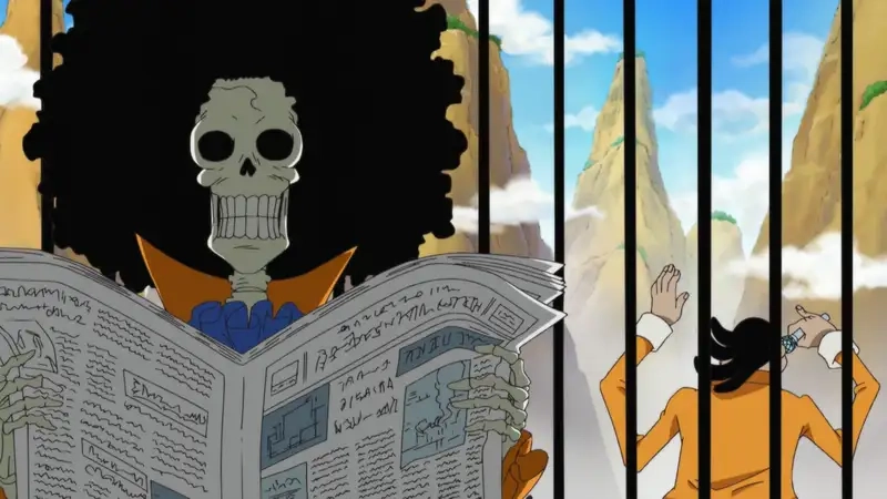 Hình tượng Brook trong One Piece mang nét bí ẩn riêng