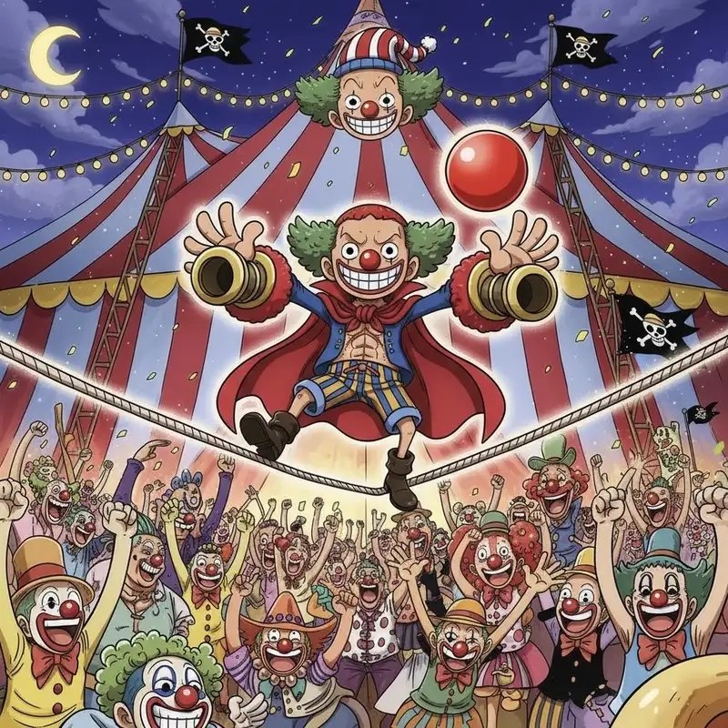 Khám phá Buggy chibi anime siêu dễ thương đậm chất One Piece