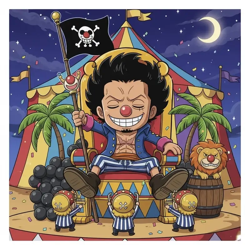 Khám phá Ảnh chibi Buggy cực dễ thương phong cách One Piece