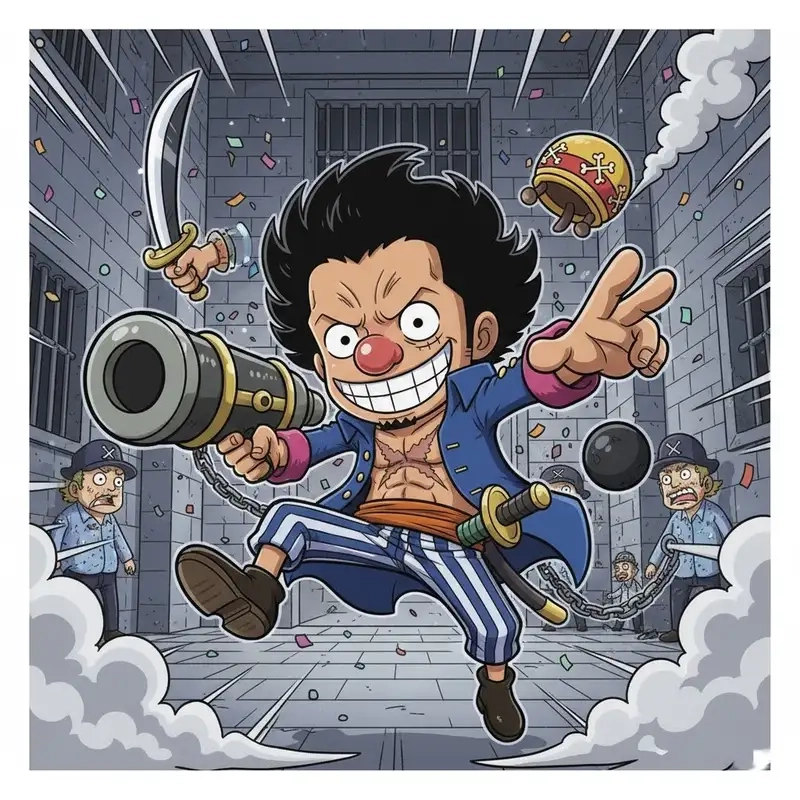 Tải về Buggy chibi One Piece hình nền cực đẹp dành cho fan One Piece