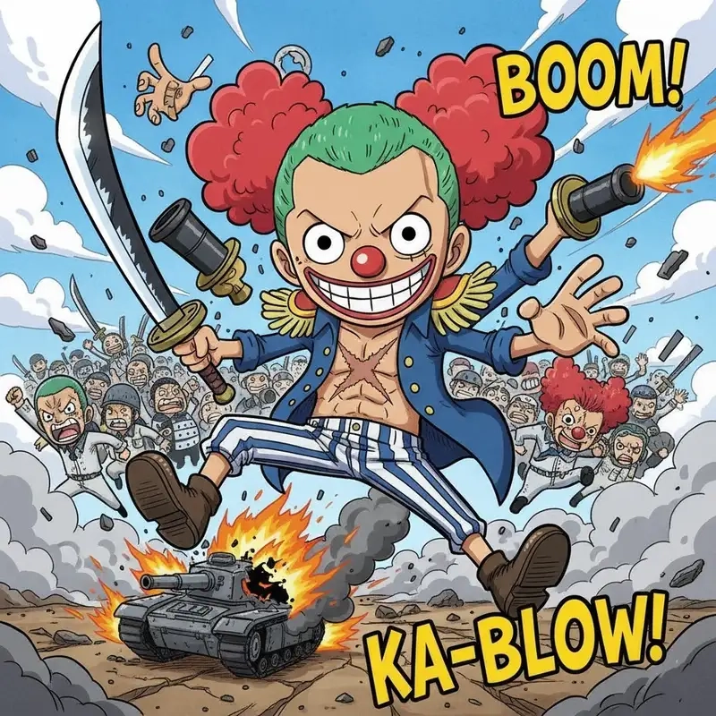 Ngắm nhìn Buggy chibi cute phiên bản đáng yêu khó cưỡng