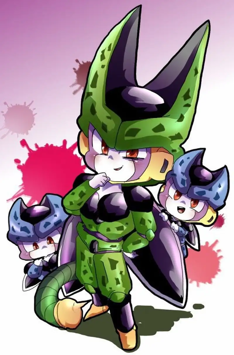 Trọn bộ Cell Dragon Ball chibi fanart thú vị