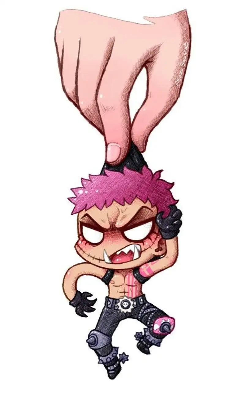 Xem ảnh chibi Charlotte Katakuri GIF sinh động và vui nhộn