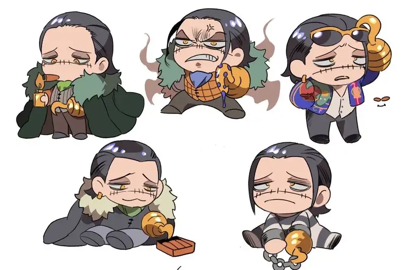 Ngắm sir crocodile chibi cực ngầu từ thế giới One Piece