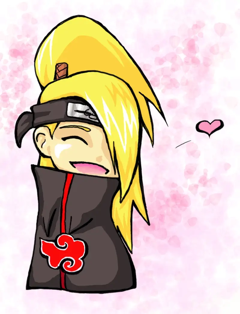 Thưởng thức Deidara Akatsuki chibi nổi bật