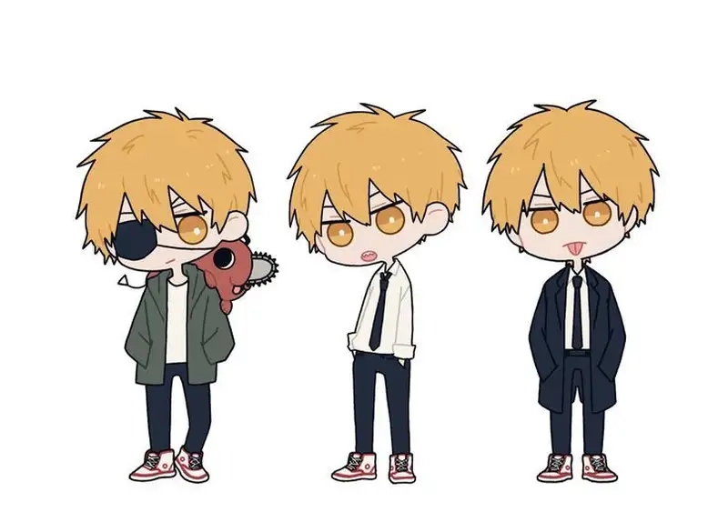 Thưởng thức Denji chibi art phong cách nghệ thuật