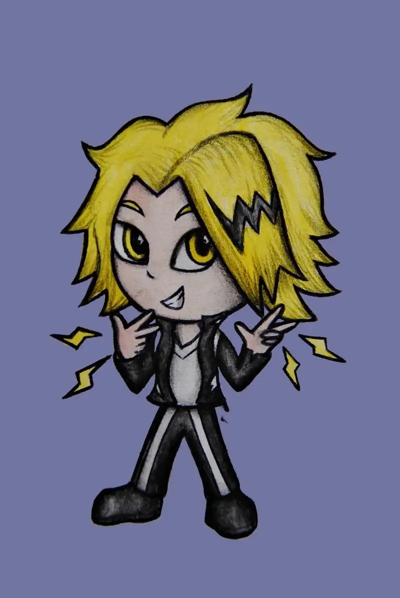 Tải Denki Kaminari chibi vector chất lượng cao ngay