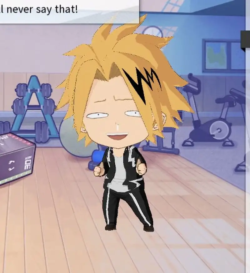 Trang trí màn hình với Denki Kaminari chibi wallpaper