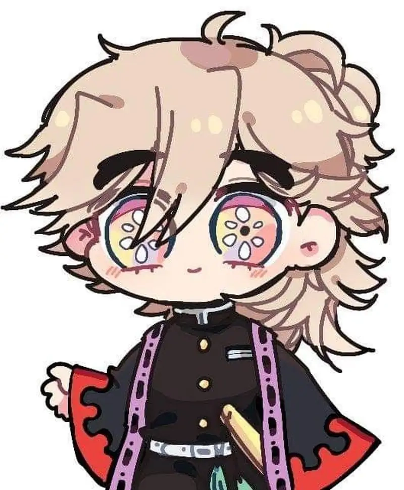 Thưởng thức Doma chibi Demon Slayer đầy sáng tạo và sống động