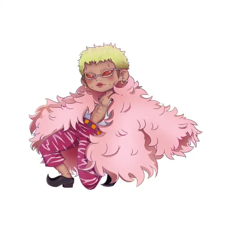 Khám phá donquixote doflamingo family phong cách chibi