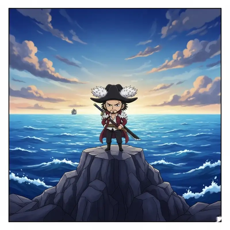 Khám phá Mihawk chibi One Piece vừa ngầu vừa đáng yêu