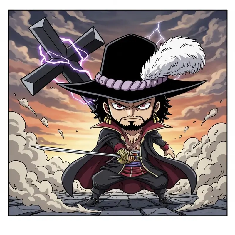 Khám phá Dracule Mihawk fanart chibi siêu đáng yêu