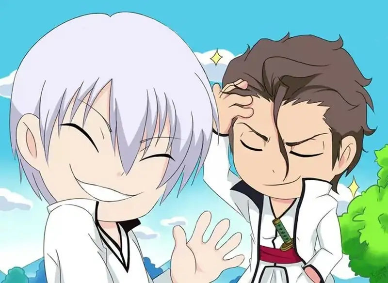 Ảnh chibi Gin Ichimaru dễ thương cho fan anime