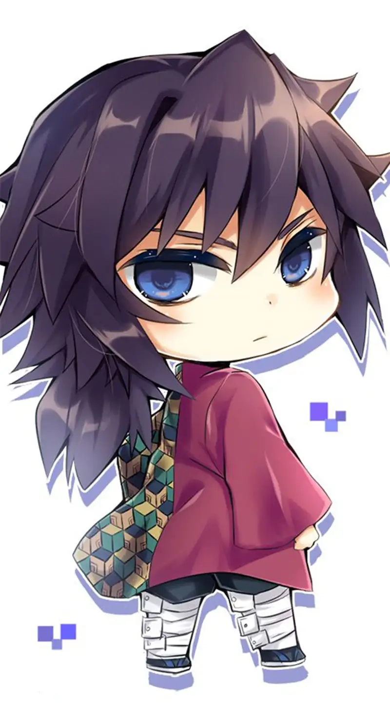 Chiêm ngưỡng Giyu Tomioka chibi anime style cực đẹp