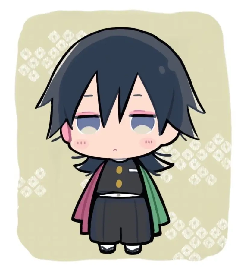 Ngắm chibi Giyu Tomioka và Tanjiro siêu dễ thương