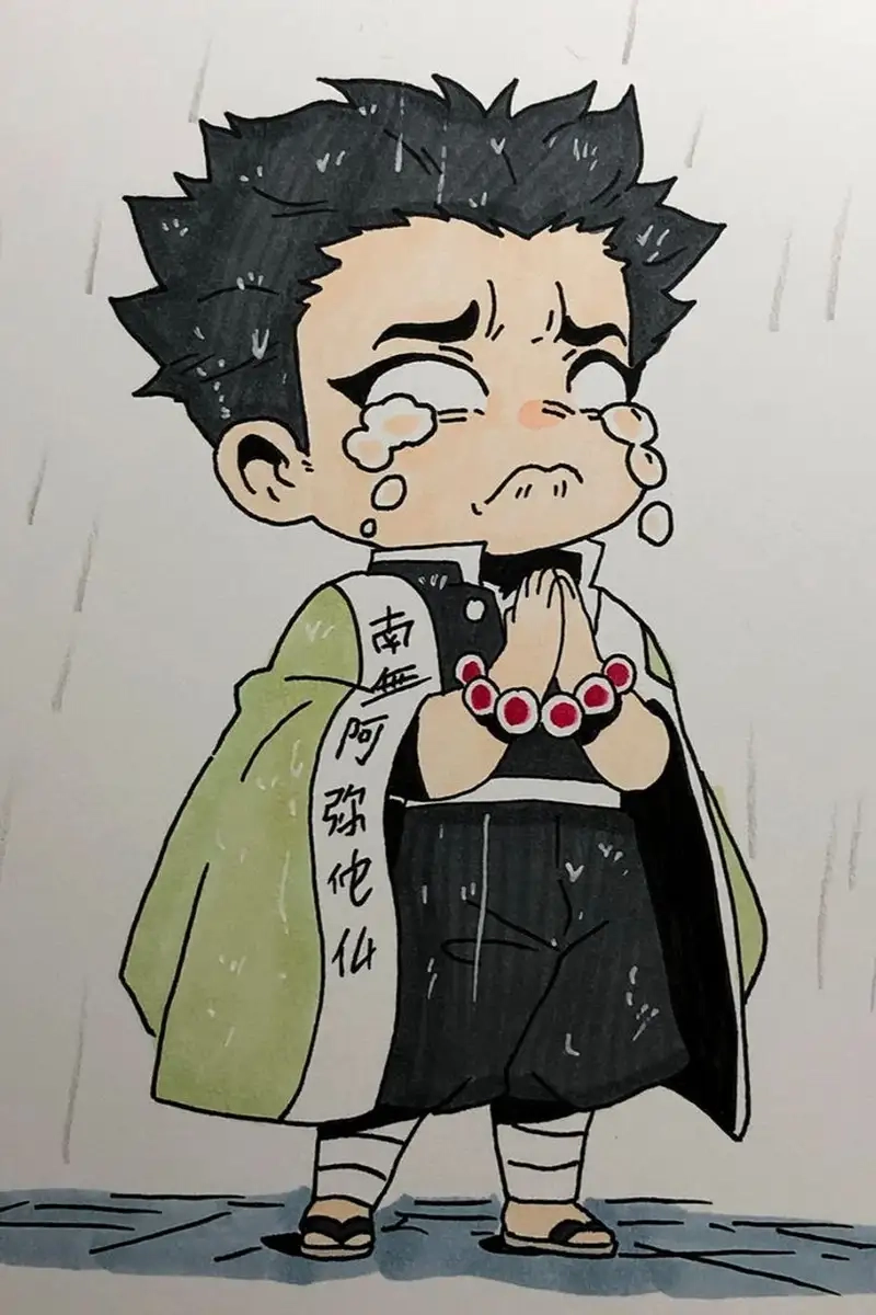 Ngắm nhìn Chibi Gyomei Demon Slayer ấn tượng