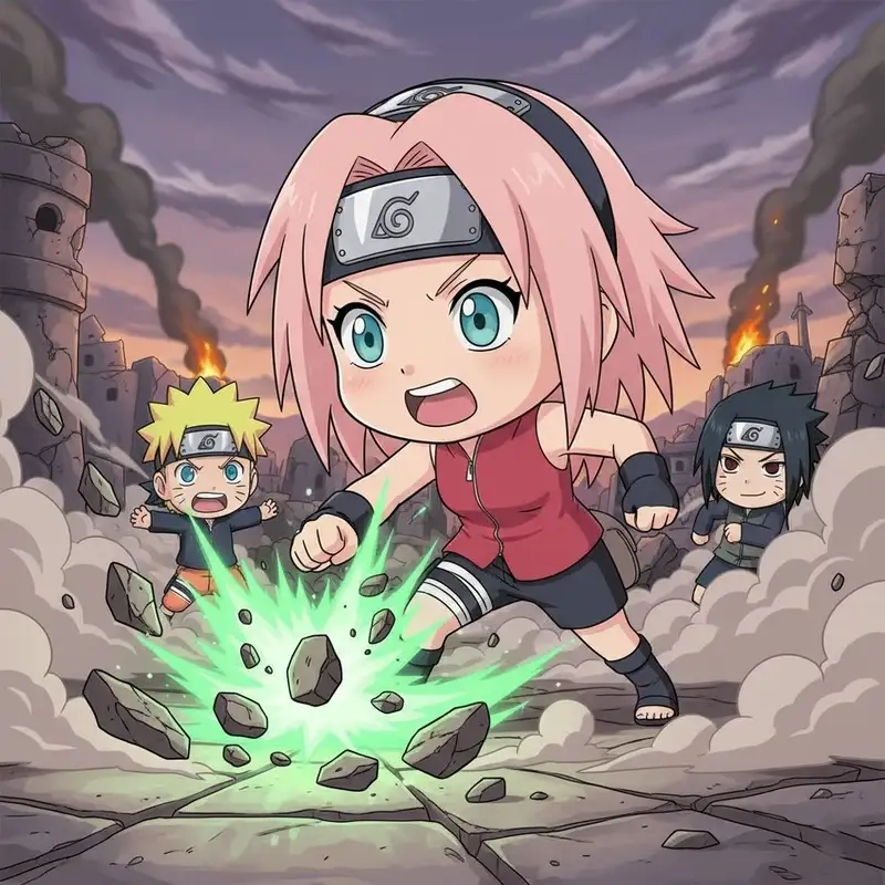 Ảnh chibi Haruno Sakura là như thế nào