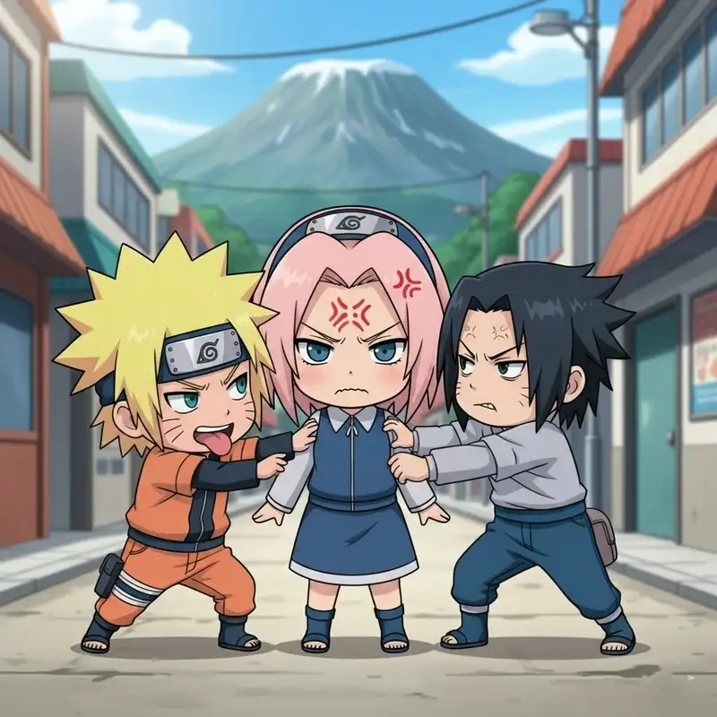 Xem lại Sakura Haruno chibi trong Naruto cực kỳ dễ thương