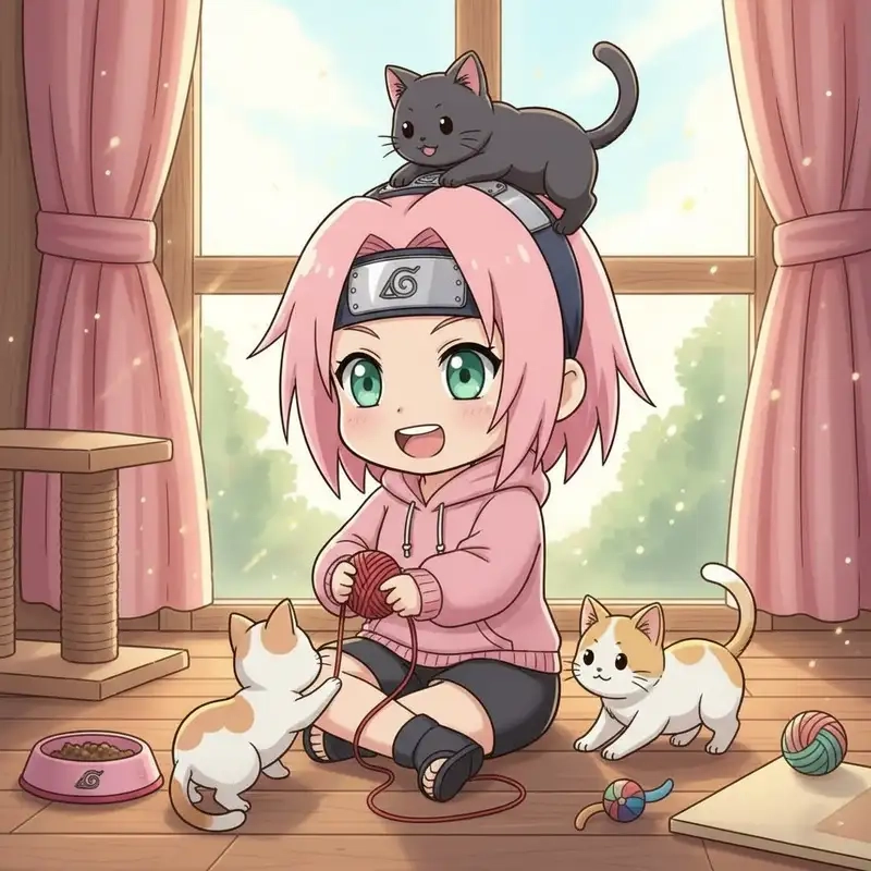 Thỏa sức ngắm Ảnh chibi Sakura Haruno Naruto cute