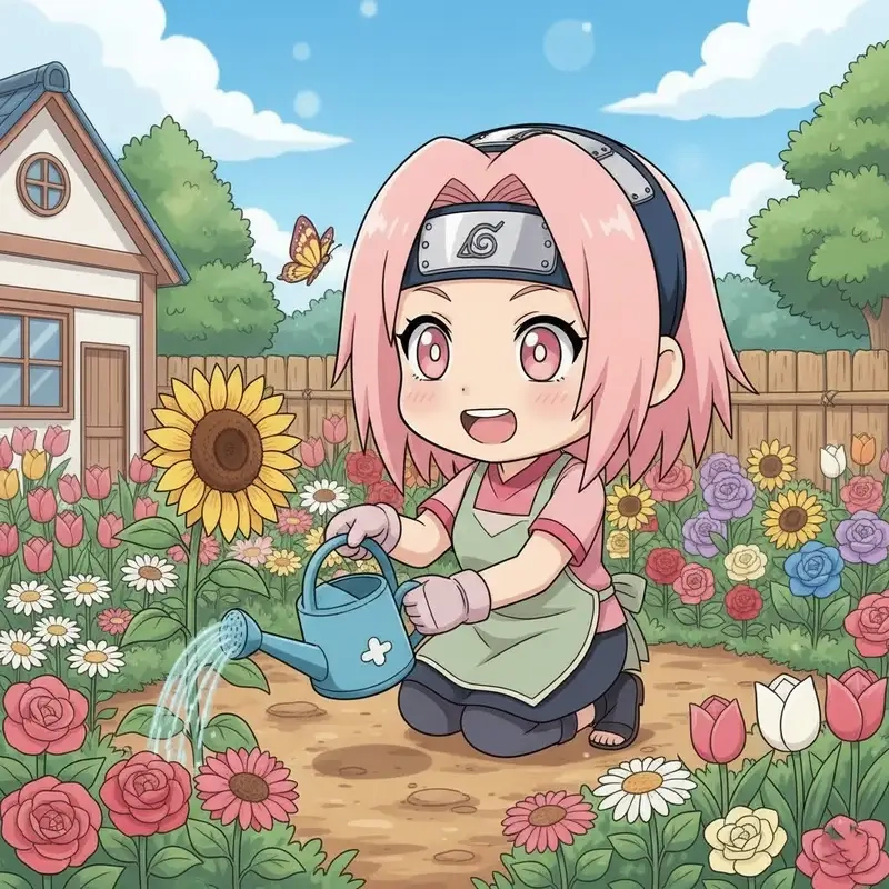 Khám phá Sakura Haruno chibi dễ thương nhất nổi bật