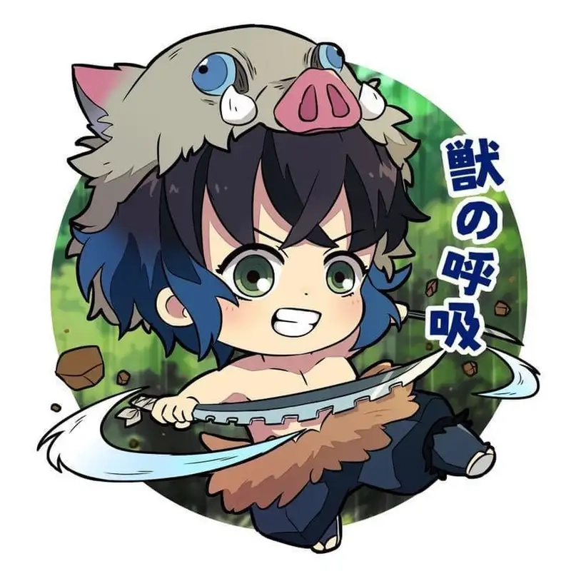 Thưởng thức phiên bản Inosuke chibi mini cực đáng yêu