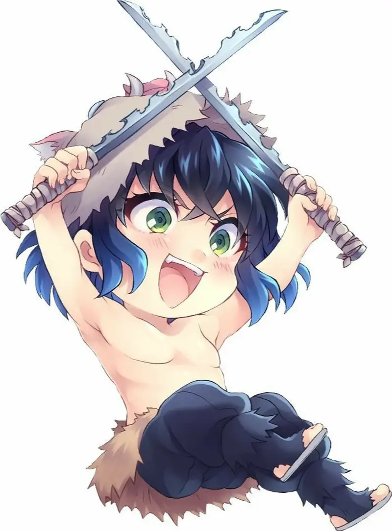 Ảnh chibi Hashibira Inosuke là như thế nào