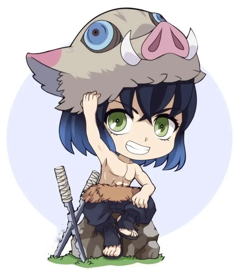 Đắm chìm trong thế giới Inosuke chibi anime sống động