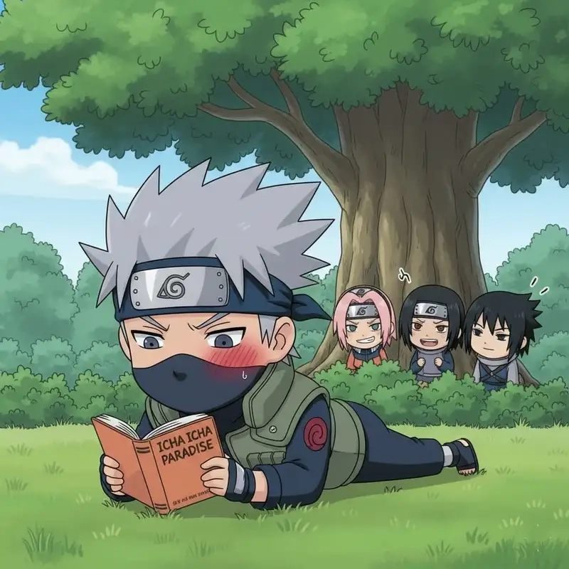 Xem phiên bản động của Kakashi chibi hoạt hình sinh động