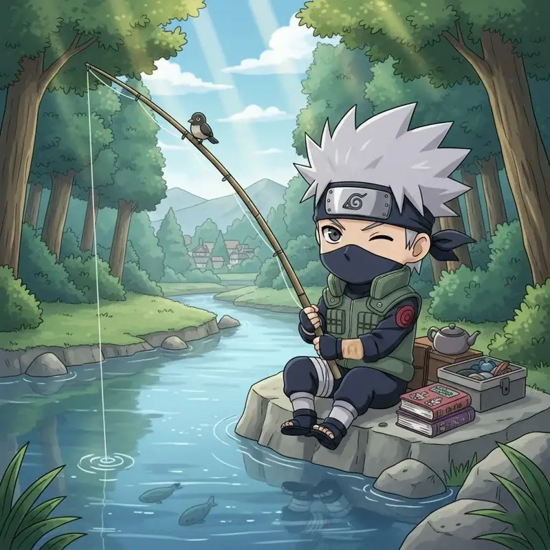 Khám phá Kakashi chibi vẽ anime đầy sáng tạo