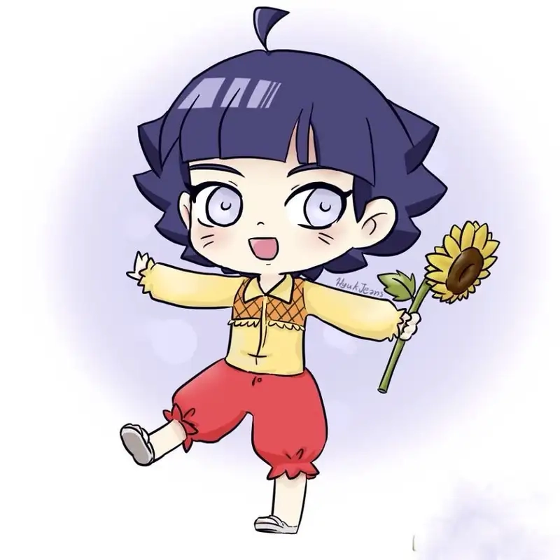 Sưu tập chibi Himawari Uzumaki vector siêu nét