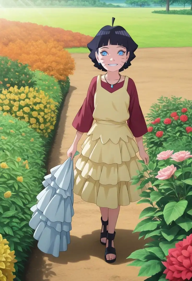 Tải ngay chibi Himawari Uzumaki PNG chất lượng cao