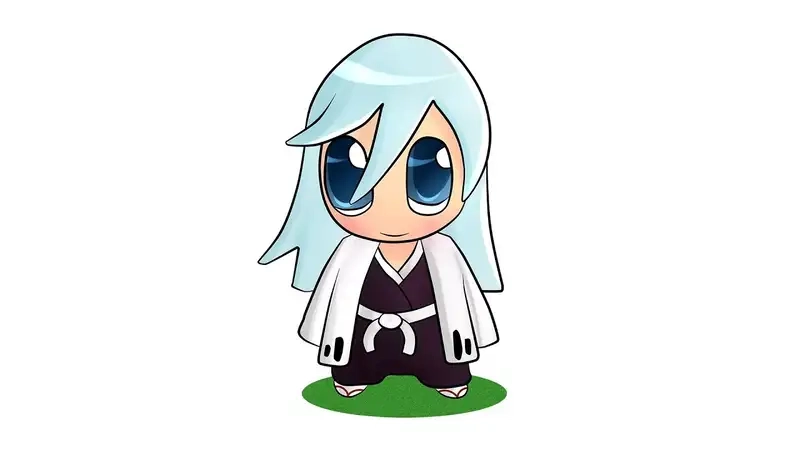 Fanart chibi Ukitake Bleach cực sống động