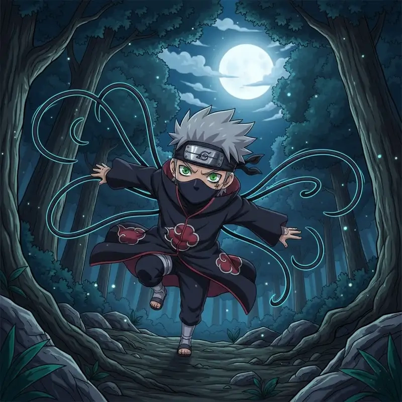 Trang trí máy tính với Kakuzu chibi wallpaper