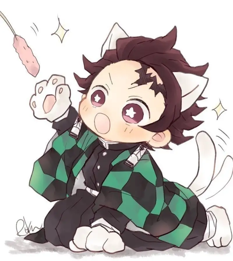 Thỏa sức yêu thích chibi Tanjiro Kamado full body chi tiết và sống động