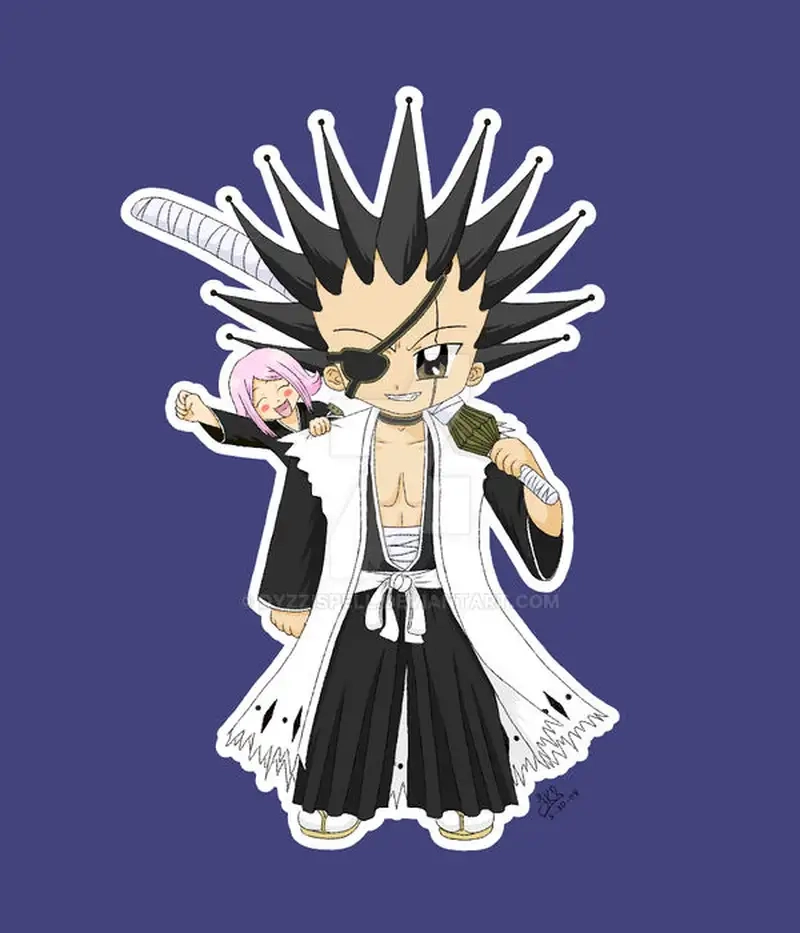 Bộ sưu tập chibi Kenpachi Bleach nổi bật trong từng đường nét tinh tế