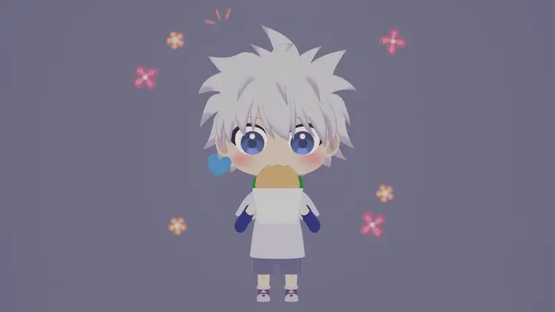Nhìn Chibi Killua Zoldyck cực đáng yêu