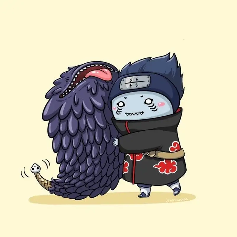 Ngắm Kisame Hoshigaki chibi Akatsuki cùng trang phục